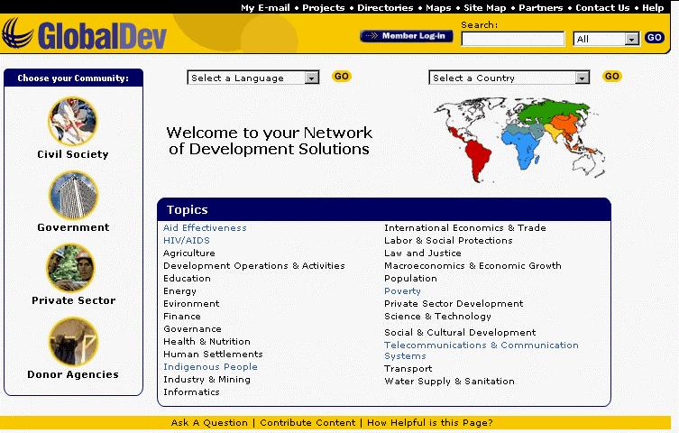 Department infodev Global Knowledge Partnership Global