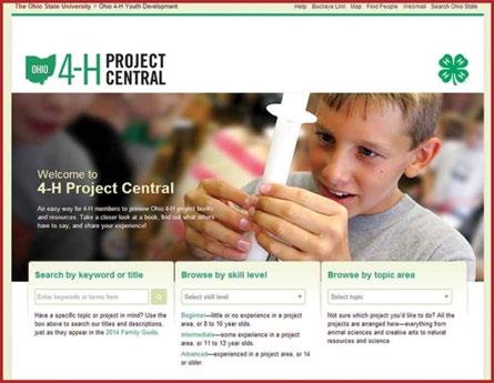 Central is an easy way for 4-H members and project helpers to