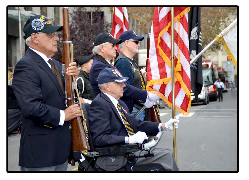 Chapter 201 Participates In Veterans Day Parade Chapter 201 VVA members were honored to participate in the opening ceremony of the United Veterans Council (UVC) of Santa Clara County Armistice Day