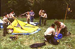 OUTDOORS. Boy Scouting is designed to take place outdoors.