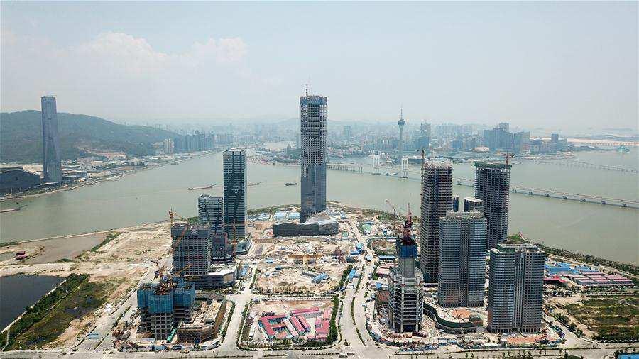 Financial Center under construction and Hengqin new