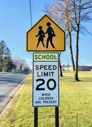 School Zone Speed Limit Reduction by the Discovery Center The speed limit along Independence Street in front of the Discovery Center has been changed to a school zone of 20 mph when children are
