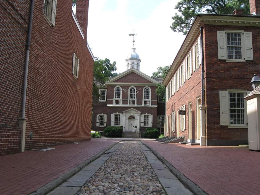 In 1774, 56 delegates from every colony except Georgia met in Philadelphia to form what became known as the First Continental Congress.