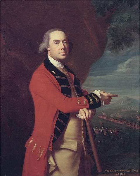 American spies heard that British General Thomas Gage was sending soldiers to take the colonists supply of guns and gunpowder stored in Concord.