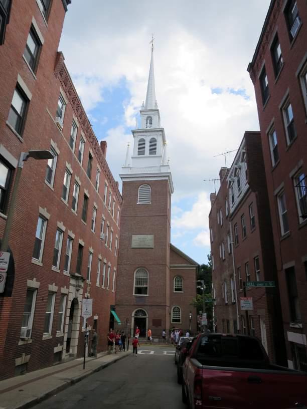 Dr. Joseph Warren planned to flash one light from the Old North Church bell tower if the British were leaving Boston by land and two lights if they were going by water. While Dr.