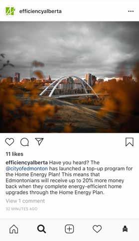 General Tips: Use images of recent projects and include a short description of what your audience is seeing, and how Energy Efficiency Alberta helped reduce the cost of the project.