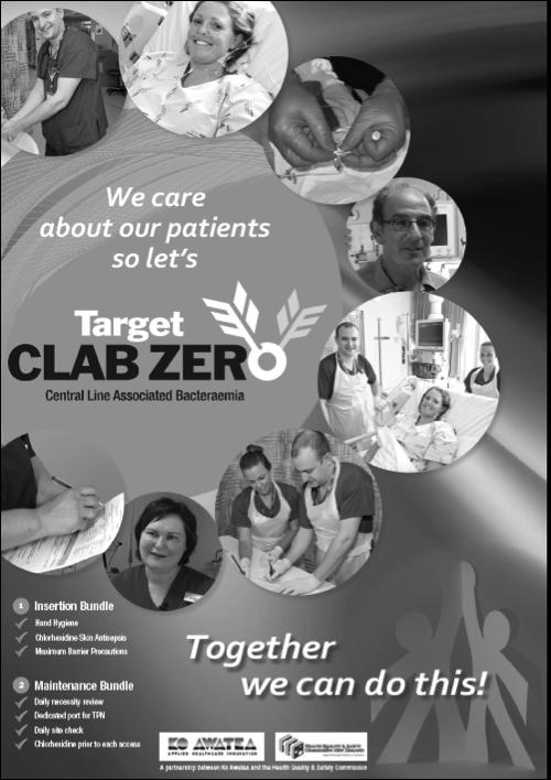 Target CLAB ZERO National Collaborative to reduce central lineassociated bacteraemia Collaboration between HQ&SC, Counties Manukau DHB and Ko Awatea Using the IHI Model for Improvement approach Model