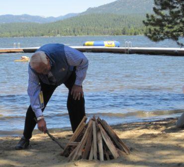 YMCA dedicates new camp at Horsethief Reservoir Hundreds of people attended the first flag raising and campfire of the newest YMCA camp built west of the Mississippi in more than 60 years the