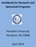Handbook for Research and Sponsored Programs. Hampton University Hampton, VA 23668