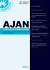 AJAN 29:4. australian journal of advanced nursing IN THIS ISSUE. An international peer reviewed journal of nursing research and practice