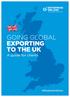 GOING GLOBAL EXPORTING TO THE UK