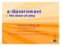 e-government the state of play