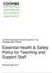 Coombe Secondary Schools Academy Trust (Coombe Girls School) Essential Health & Safety Policy for Teaching and Support Staff