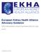 European Kidney Health Alliance Advocacy Guidance