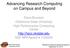 Advancing Research Computing on Campus and Beyond