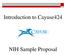 Introduction to Cayuse424. NIH Sample Proposal