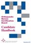 Orthopaedic Nurses Certification Board. Candidate Handbook