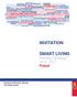 INVITATION. SMART LIVING Branding Campaign Poland. Embassy of Denmark, Warsaw The Trade Council