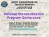 Joint Committee on Tactical Shelters JOCOTAS. Defense Standardization Program Conference. Frank E. Kostka, Executive Secretary
