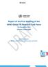 Report of the First Meeting of the WHO Global TB Research Task Force