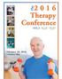 The 2016 Therapy Conference welcomes senior living therapists from around the state