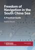 Freedom of Navigation in the South China Sea