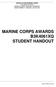 MARINE CORPS AWARDS B3K4061XQ STUDENT HANDOUT