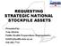 REQUESTING STRATEGIC NATIONAL STOCKPILE ASSETS