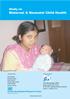 Maternal & Neonatal Child Health