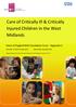 Care of Critically Ill & Critically Injured Children in the West Midlands