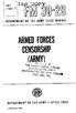 ARMED FORCES CENSORSHIP (ARMY)