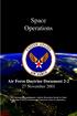 Space Operations. Air Force Doctrine Document November 2001