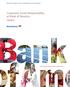 Corporate Social Responsibility at Bank of America