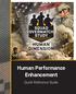 Human Performance Enhancement. Quick Reference Guide