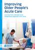 Improving Older People's Acute Care