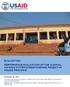 EVALUATION PERFORMANCE EVALUATION OF THE CLINICAL HIV/AIDS SYSTEM STRENGTHENING PROJECT IN NIASSA PROVINCE