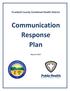 Trumbull County Combined Health District. Communication Response Plan