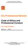 Dru Professional Network. Code of Ethics and Professional Conduct