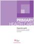 PRIMARY HEALTH CARE. Preparation guide for the primary health care nurse practitioner (PHCNP) certification examination
