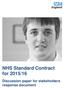 NHS Standard Contract for 2015/16