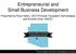 Entrepreneurial TITLE and Small Business Development