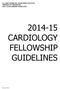 CARDIOLOGY FELLOWSHIP GUIDELINES
