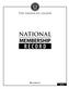 The American Legion NATIONAL MEMBERSHIP RECORD
