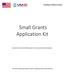 Small Grants Application Kit