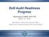 DoD Audit Readiness Progress