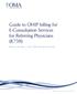 Guide to OHIP billing for E-Consultation Services for Referring Physicians (K738)