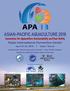 ASIAN-PACIFIC AQUACULTURE 2018 Innovation For Aquaculture Sustainability and Food Safety
