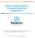 Beacon Health Options Provider Handbook Supplement