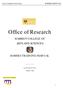 Office of Research HARRIOT COLLEGE OF ARTS AND SCIENCES RAMSES TRAINING MANUAL. Last Revised 09/ 12/ Melody L. Bentz
