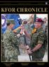 September 2012 KFOR CHRONICLE GENDER ADVISOR TO COM KFOR - MARCH 2004 RIOTS REMEMBERED - - CHANGE OF COMMAND CEREMONY AT KFOR HQ -